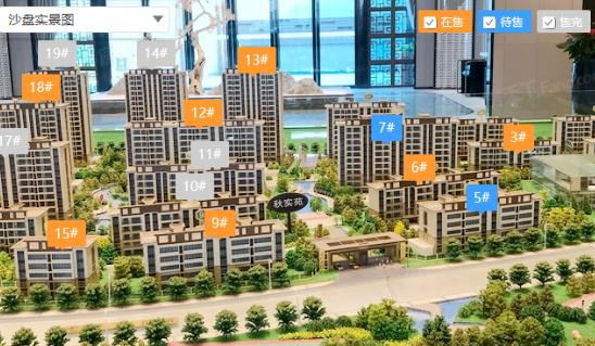 碧桂园陵江府沙盘实景图