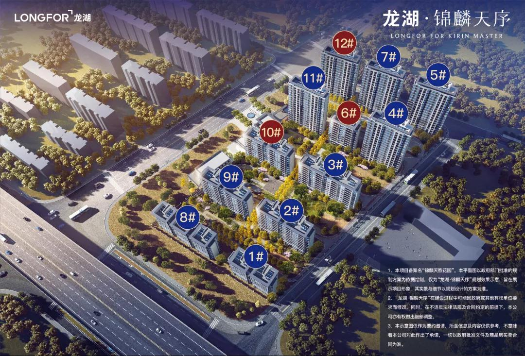 龙湖·锦麟天序鸟瞰图