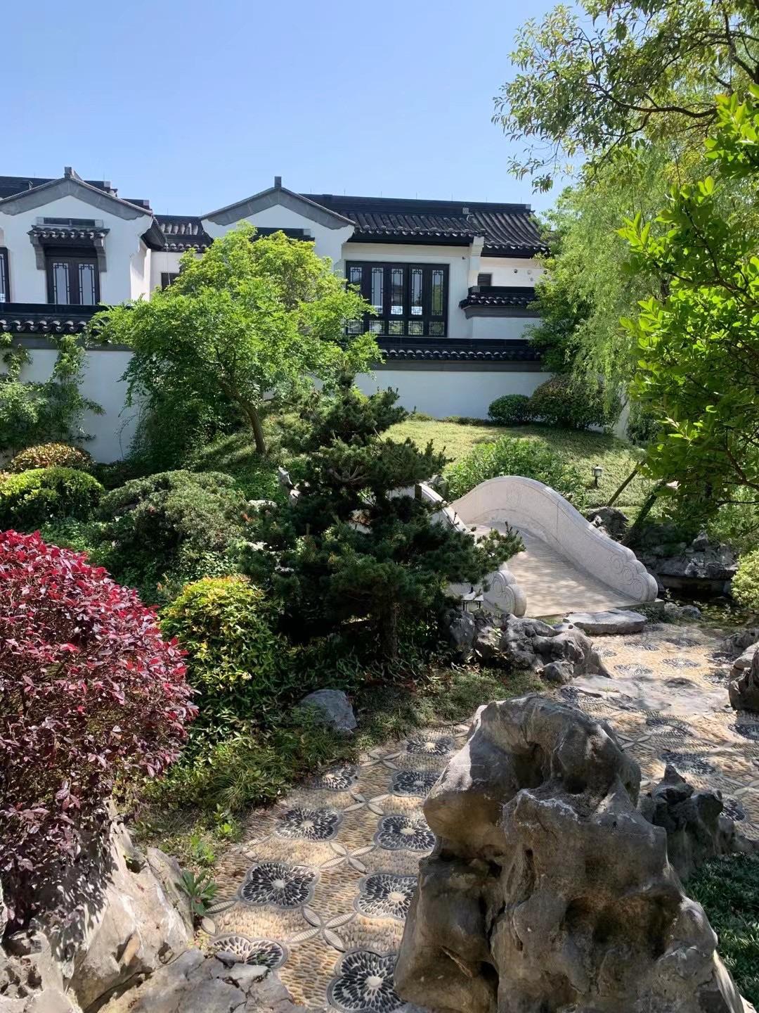 仪征园博村桃李春风中式园林别墅实景展示，住在世博园旁边，感受大自然的魅力