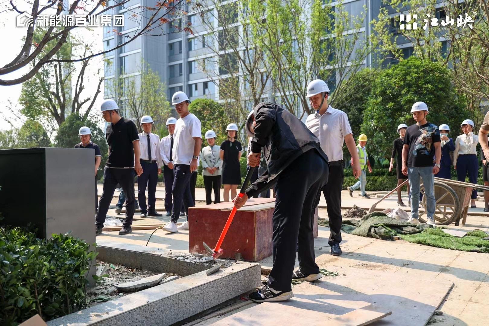 新能源江山映 6月14日锤子日，景观工程巡检，实景园林即将公开
