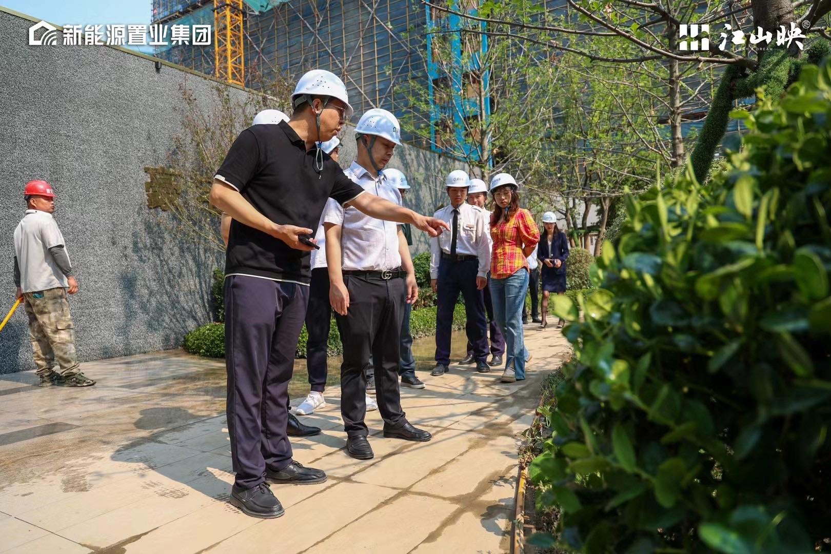 新能源江山映 6月14日锤子日，景观工程巡检，实景园林即将公开
