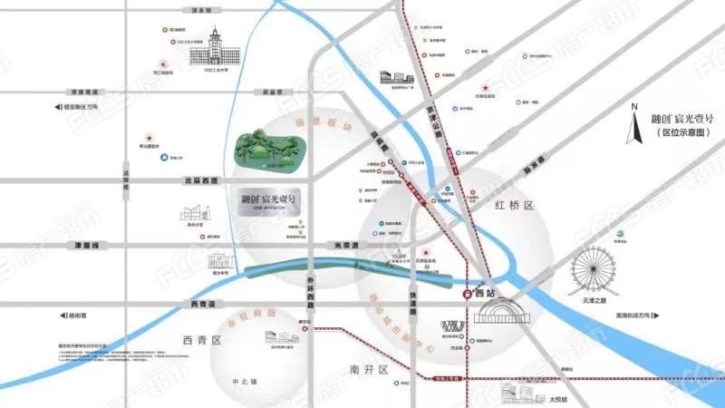 融创宸光壹号楼盘总平图1