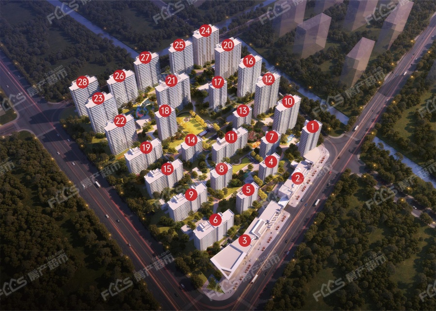 卓越·秀宸华府楼盘总平图1