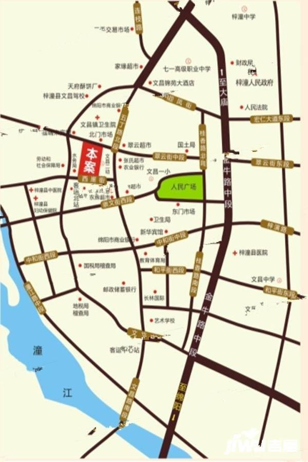 浩鑫金座楼盘总平图1