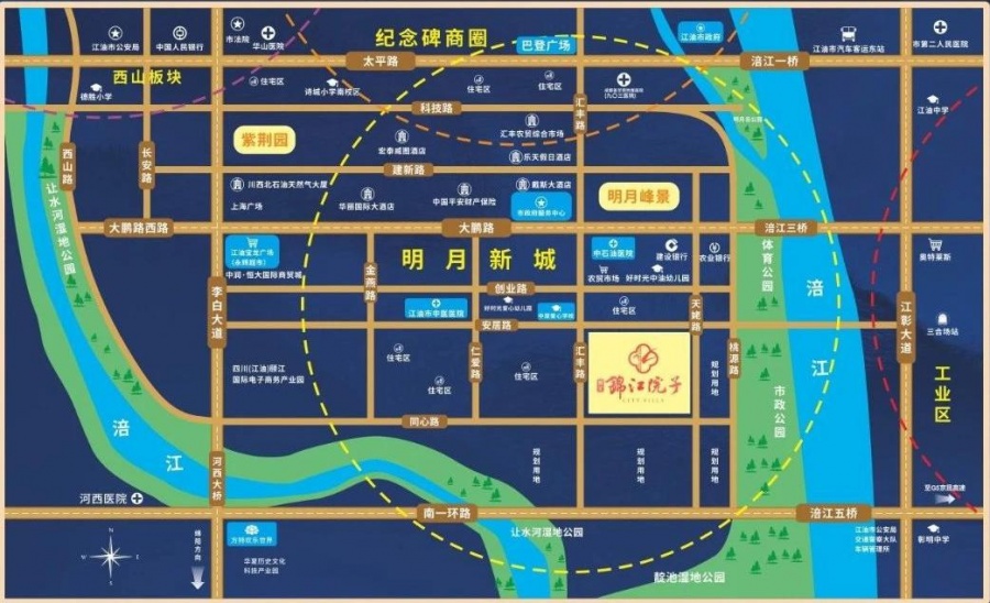 锦江院子楼盘总平图1