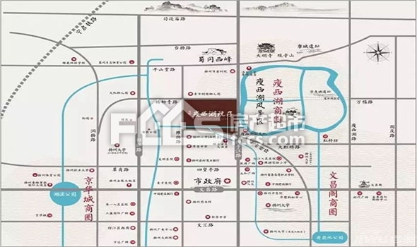 瘦西湖院子楼盘位置图1