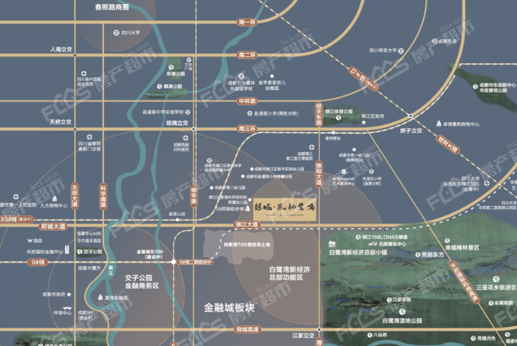 绿城凤栖鹭鸣楼盘位置图1