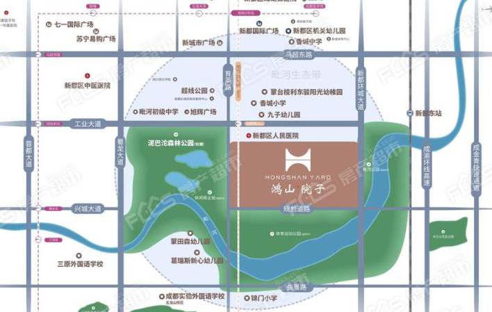 鸿山院子楼盘位置图1