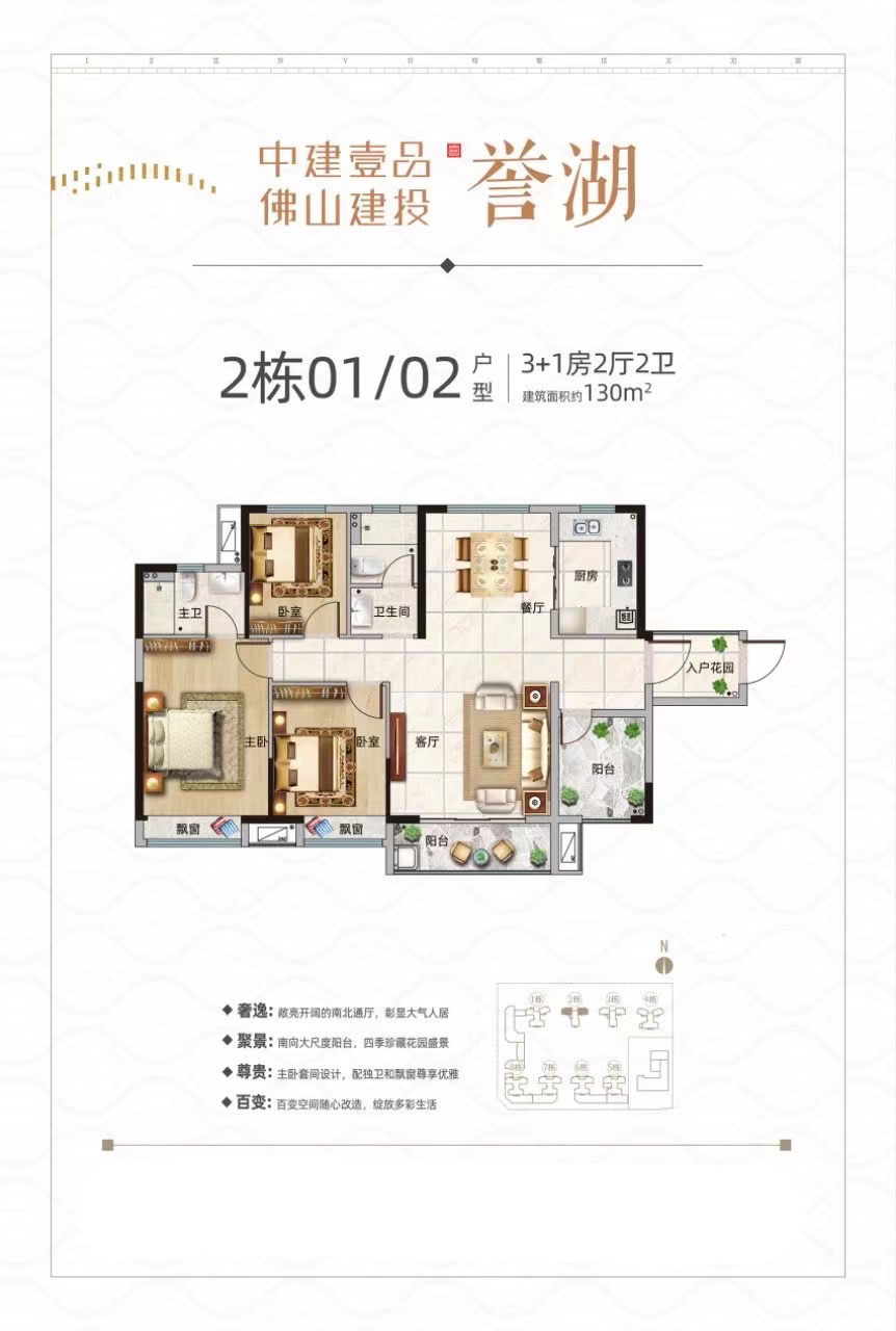 中建壹品佛山建投譽湖戶型圖有哪些戶型中建壹品佛山建投譽湖房子戶型