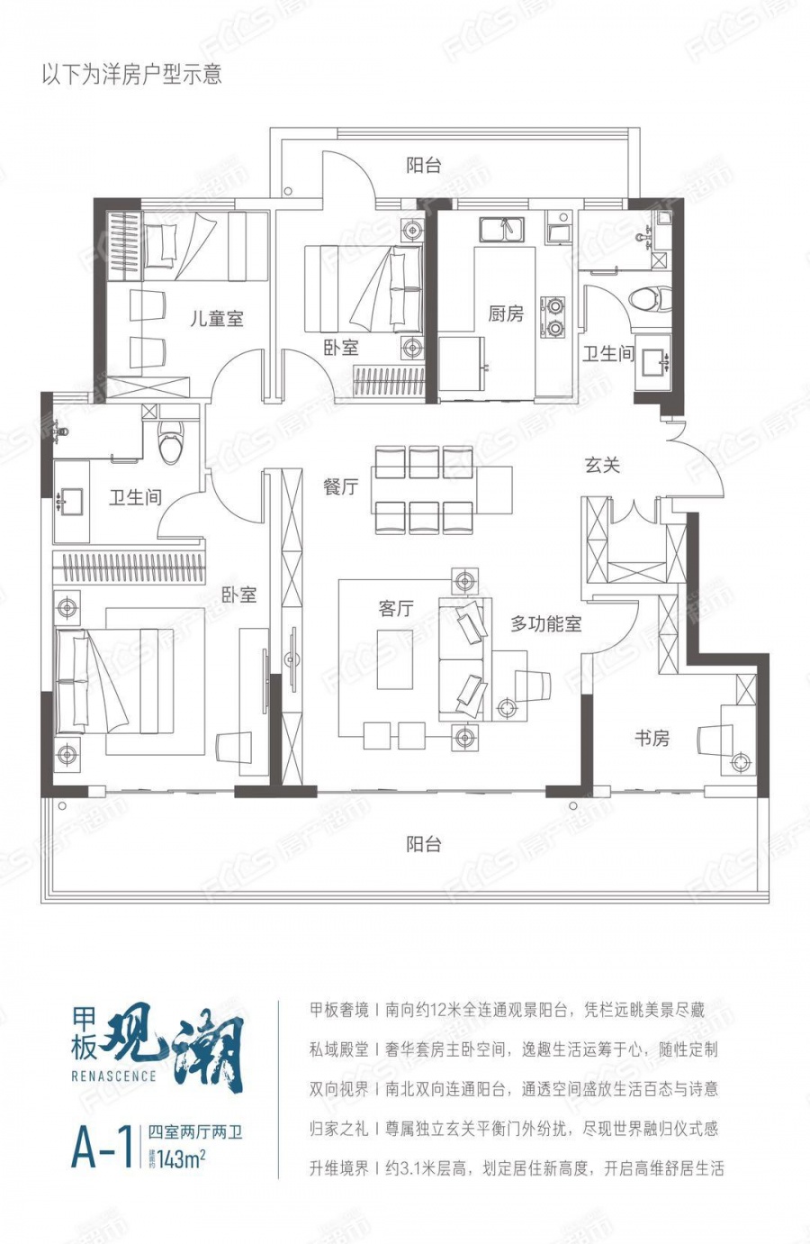 融创运河源楼盘户型图1