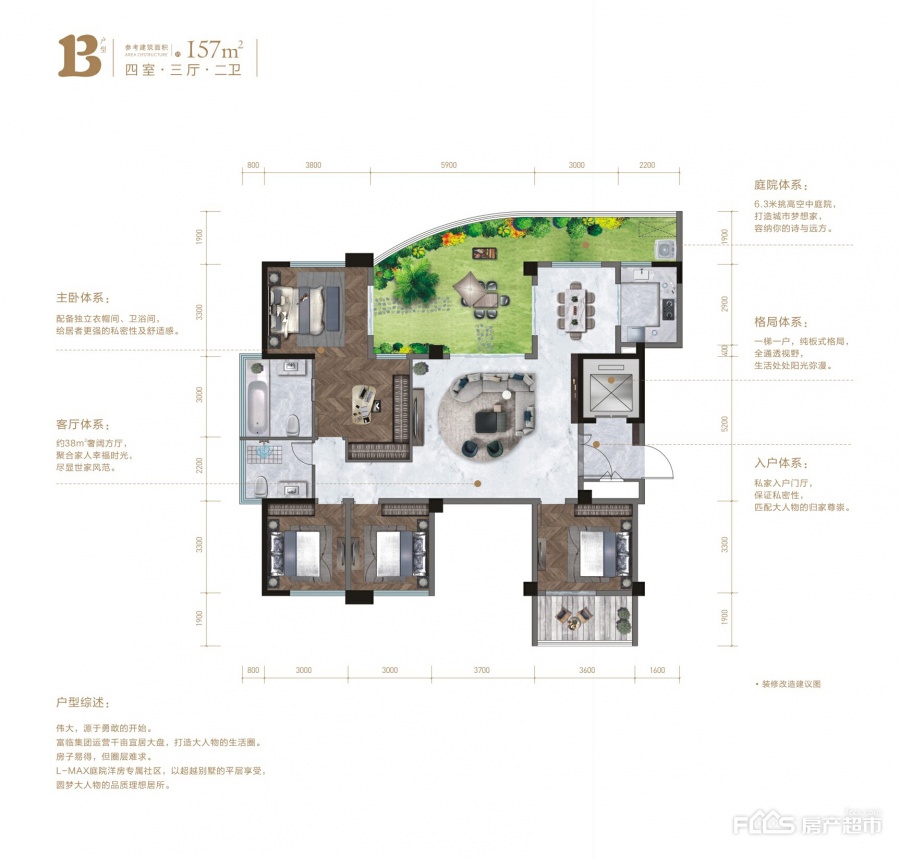 富临绵州水郡六期楼盘户型图2