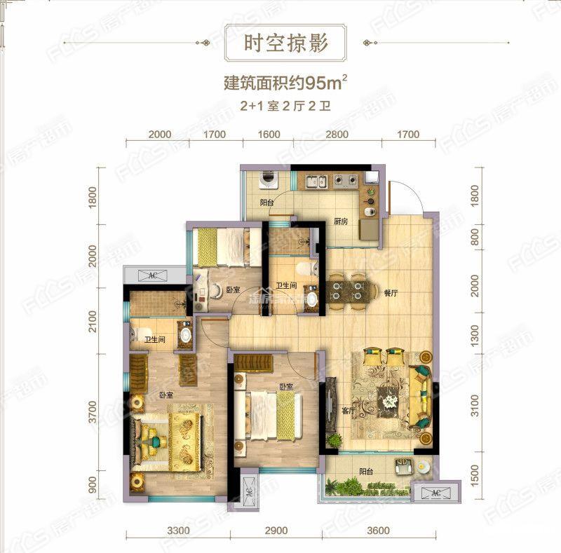 碧桂园时代之光楼盘户型图1