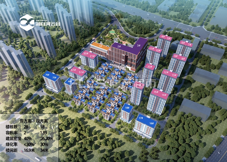 潮白河云谷楼盘总平图1